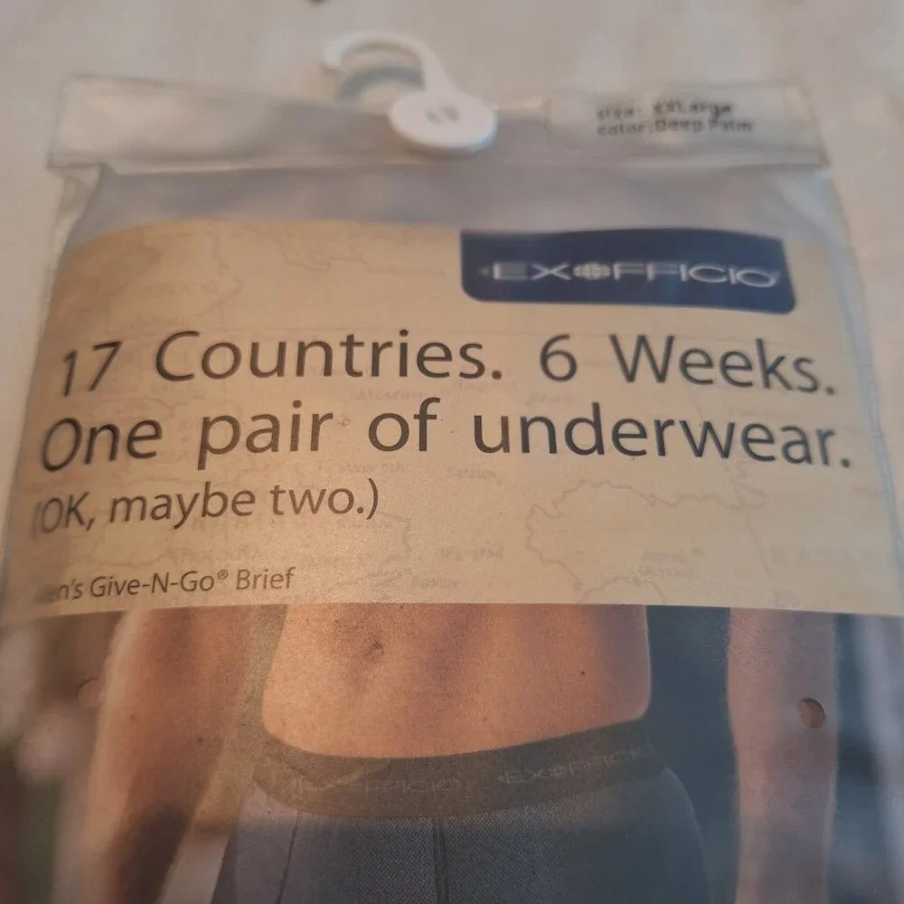EXOFFICIO Men’s Give-N-Go Color Deep Palm Briefs Underwear Size XXL- NEW - Picture 2 of 8